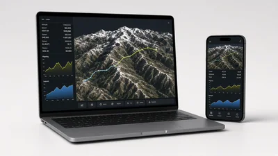 Mobile app showing flight analysis on the go