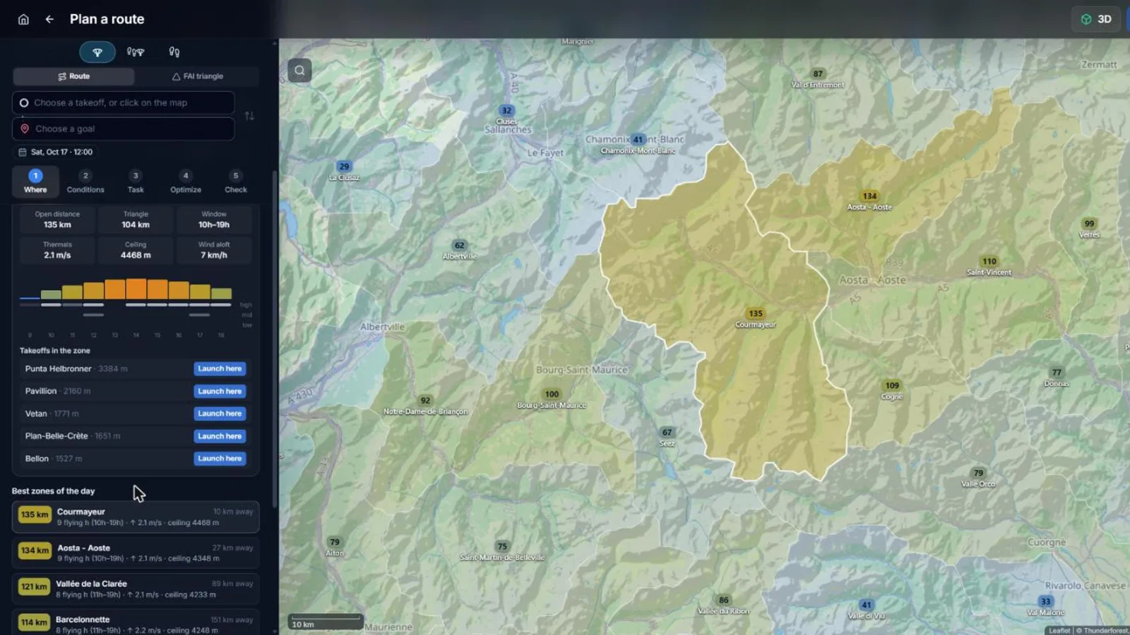 Launch from the zone